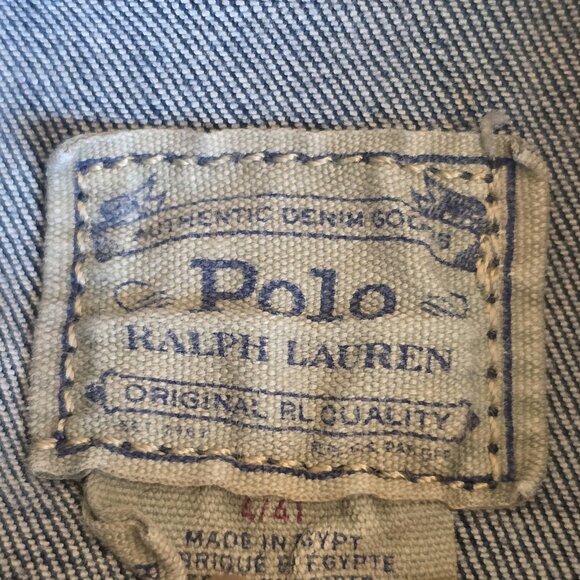Polo Ralph Lauren Denim Jacket Toddler Size 4T Made In Egypt - Picture 3 of 10